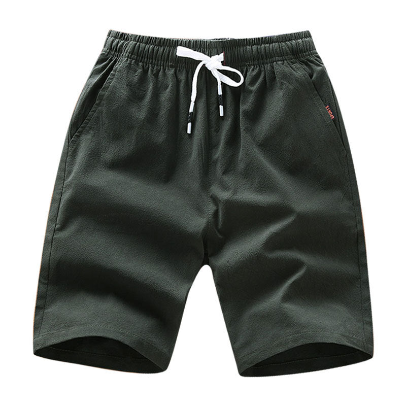 2021 New Technology Micro-elastic Pure Cotton Fabric Teenager Middle School Students Half-length Pants Men's Shorts Thin Breathable Perspiration