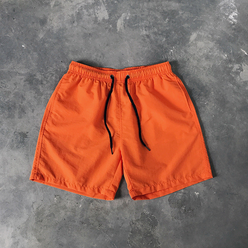 2025 Summer Men's Casual Shorts Candy-Colored Five-Point Shorts Men's Ten-Color Foreign Trade Beach Shorts Dropshipping