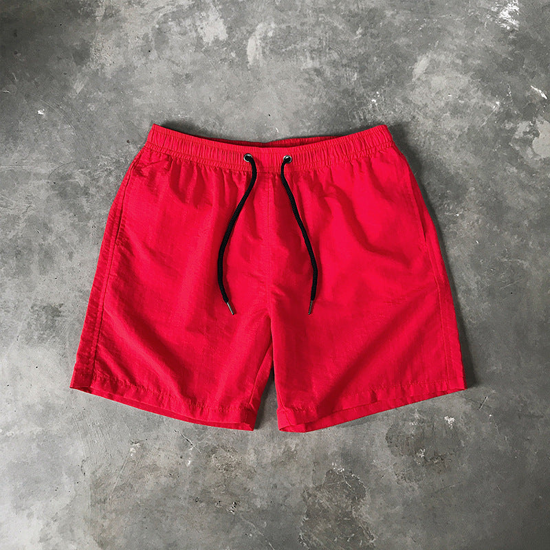2025 Summer Men's Casual Shorts Candy-Colored Five-Point Shorts Men's Ten-Color Foreign Trade Beach Shorts Dropshipping