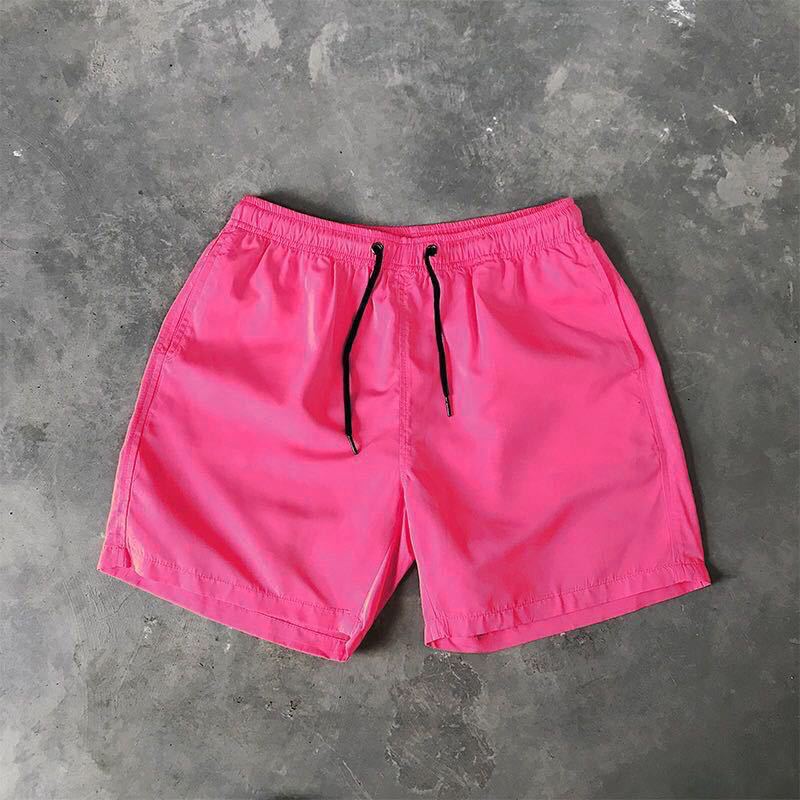 2025 Summer Men's Casual Shorts Candy-Colored Five-Point Shorts Men's Ten-Color Foreign Trade Beach Shorts Dropshipping