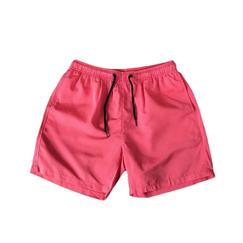 2025 Summer Men's Casual Shorts Candy-Colored Five-Point Shorts Men's Ten-Color Foreign Trade Beach Shorts Dropshipping