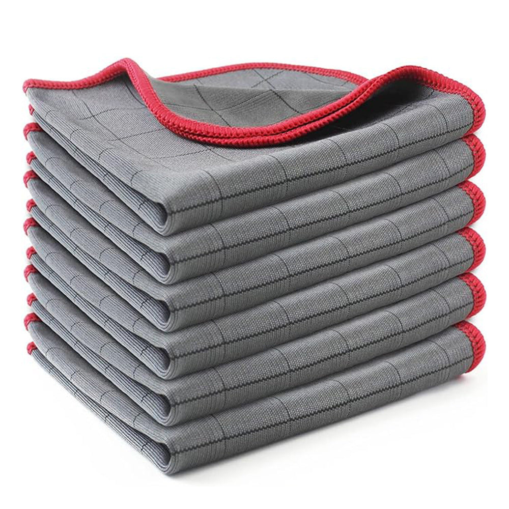 Microfiber Carbon Fiber Multifunctional Dishwashing Cloth, Car Glass Cloth, Water-Absorbent, Non-Oil-Staining, Non-Marking Car Wash Towel