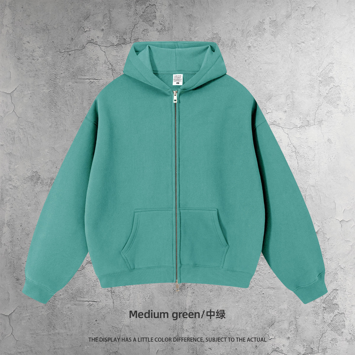 Kite Men's Clothing | Cross-Border European and American Loose Zipper Shirt Two-Piece Set for Men and Women 350g Fleece Hooded Sweatshirt and Pants Set