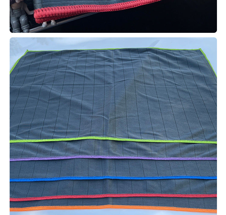 Microfiber Carbon Fiber Multifunctional Dishwashing Cloth, Car Glass Cloth, Water-Absorbent, Non-Oil-Staining, Non-Marking Car Wash Towel