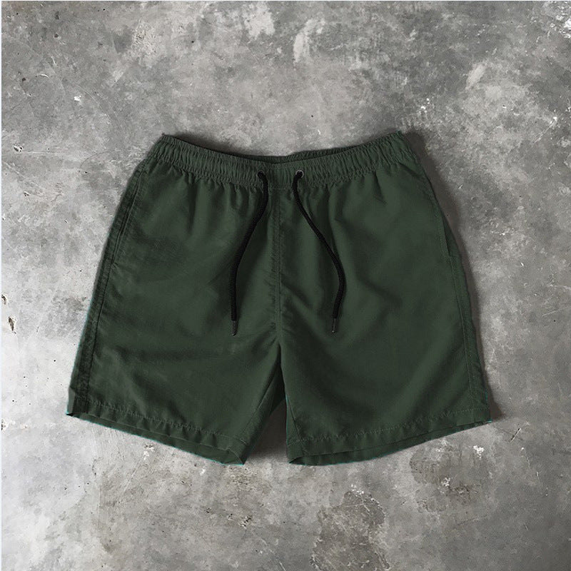 2025 Summer Men's Casual Shorts Candy-Colored Five-Point Shorts Men's Ten-Color Foreign Trade Beach Shorts Dropshipping