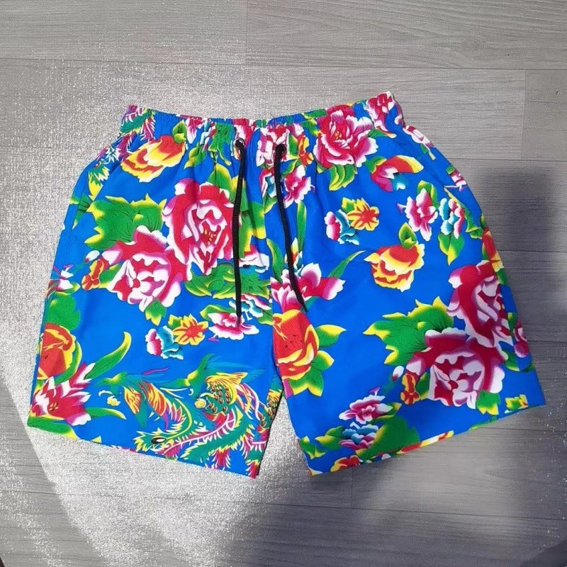 2025 Summer Men's Casual Shorts Candy-Colored Five-Point Shorts Men's Ten-Color Foreign Trade Beach Shorts Dropshipping