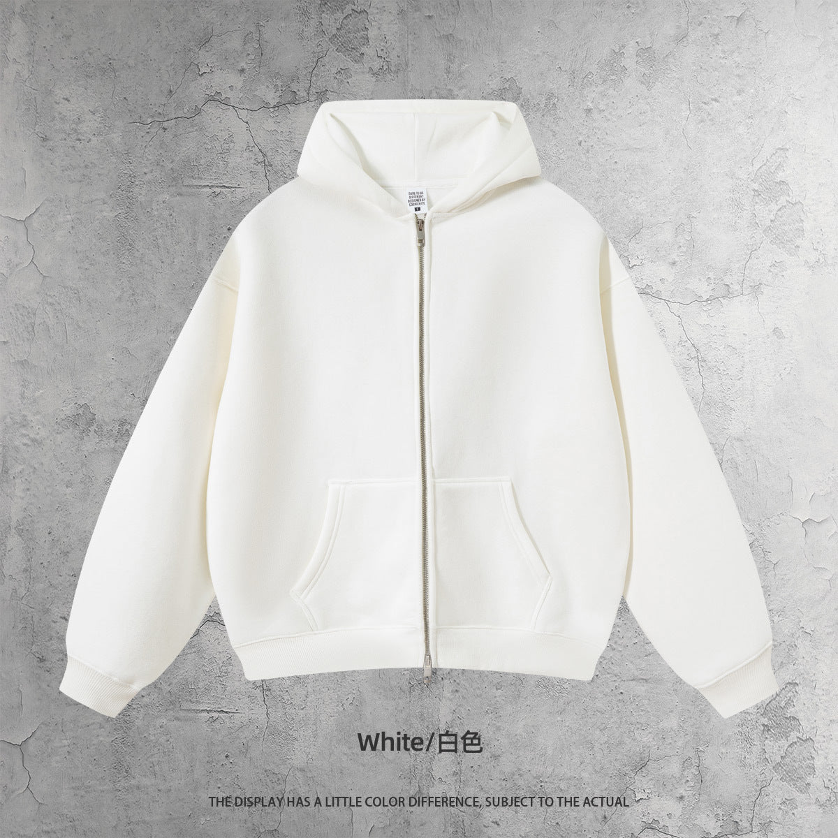 Kite Men's Clothing | Cross-Border European and American Loose Zipper Shirt Two-Piece Set for Men and Women 350g Fleece Hooded Sweatshirt and Pants Set