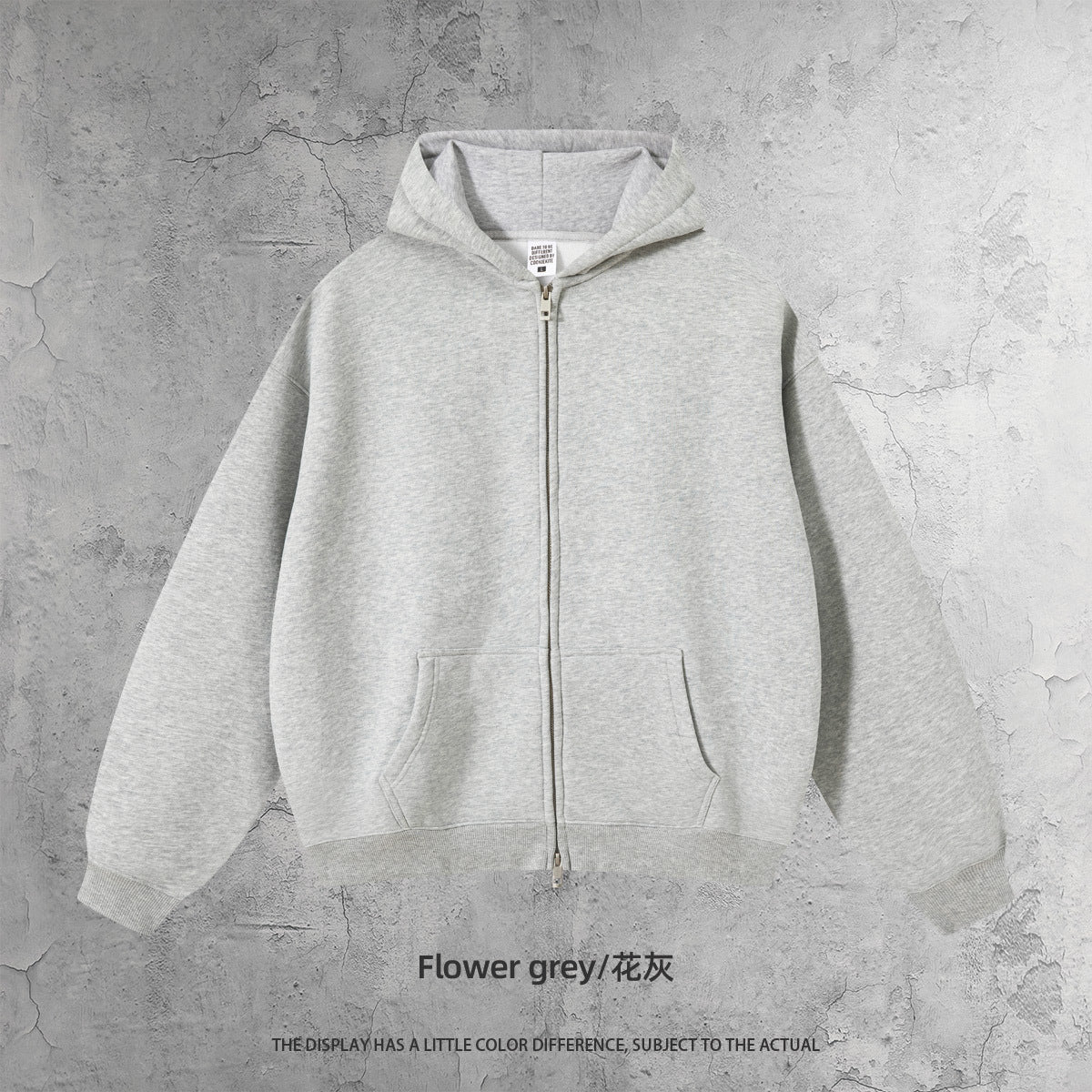Kite Men's Clothing | Cross-Border European and American Loose Zipper Shirt Two-Piece Set for Men and Women 350g Fleece Hooded Sweatshirt and Pants Set