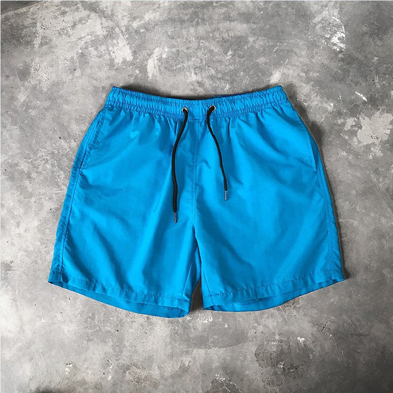 2025 Summer Men's Casual Shorts Candy-Colored Five-Point Shorts Men's Ten-Color Foreign Trade Beach Shorts Dropshipping