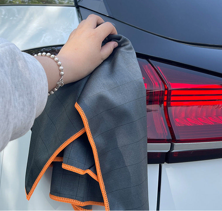 Microfiber Carbon Fiber Multifunctional Dishwashing Cloth, Car Glass Cloth, Water-Absorbent, Non-Oil-Staining, Non-Marking Car Wash Towel