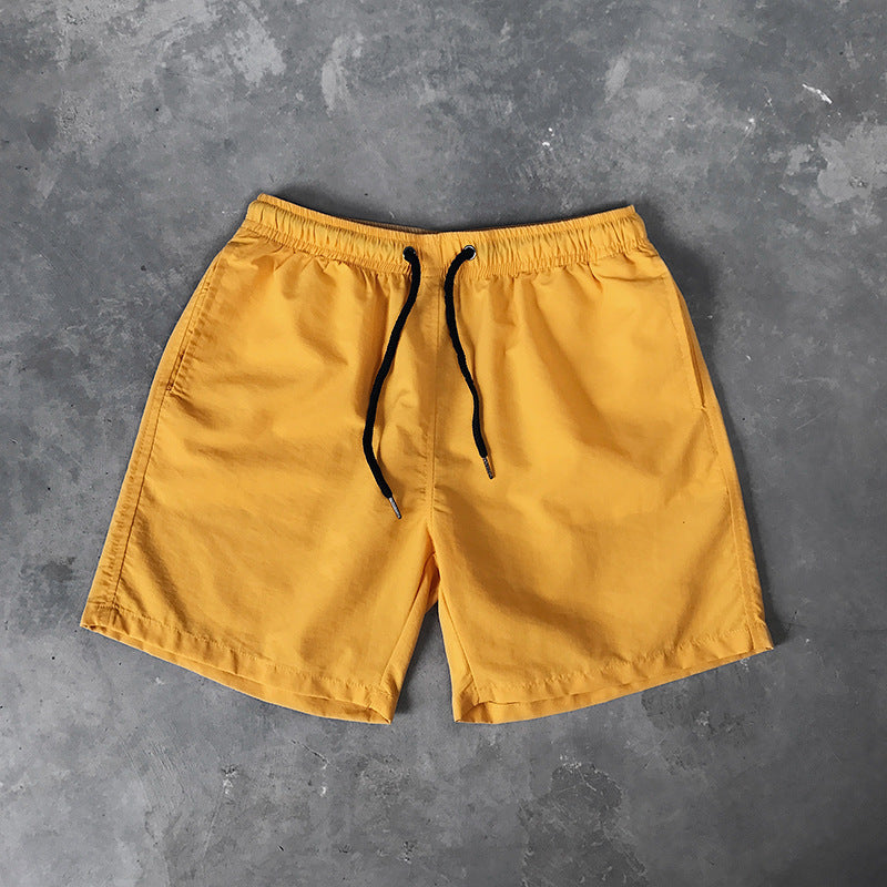 2025 Summer Men's Casual Shorts Candy-Colored Five-Point Shorts Men's Ten-Color Foreign Trade Beach Shorts Dropshipping