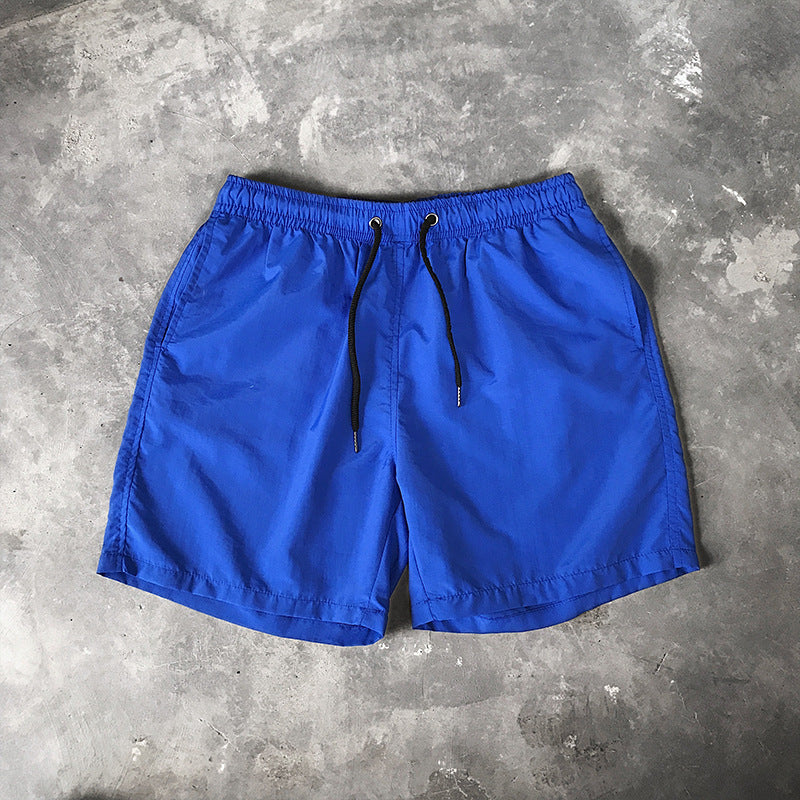 2025 Summer Men's Casual Shorts Candy-Colored Five-Point Shorts Men's Ten-Color Foreign Trade Beach Shorts Dropshipping
