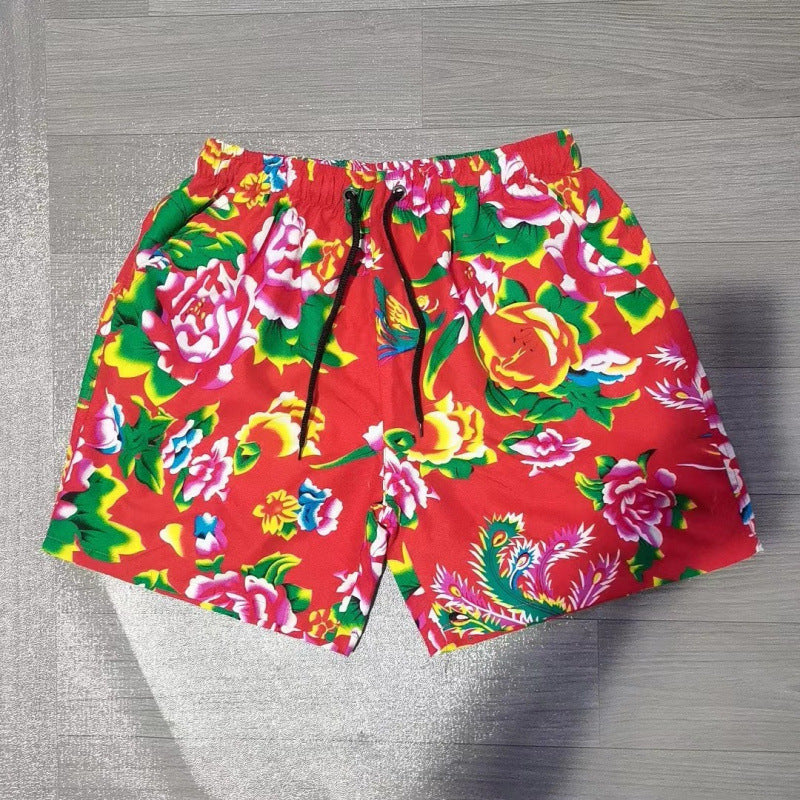 2025 Summer Men's Casual Shorts Candy-Colored Five-Point Shorts Men's Ten-Color Foreign Trade Beach Shorts Dropshipping