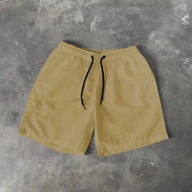 2025 Summer Men's Casual Shorts Candy-Colored Five-Point Shorts Men's Ten-Color Foreign Trade Beach Shorts Dropshipping