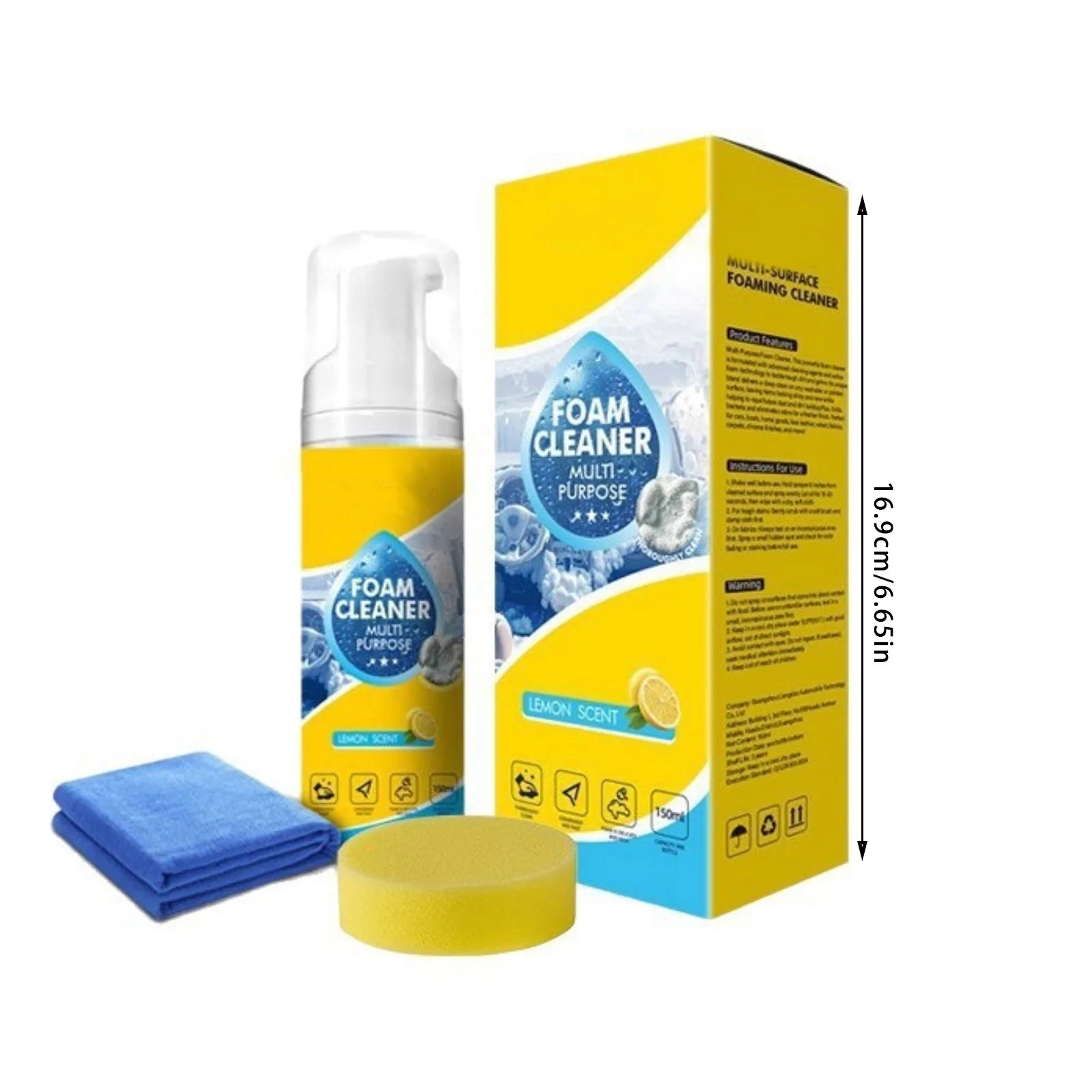 10ml Powerful & Multipurpose Car Interior Foam Cleaner All Purpose Rinse Foam Cleaner Spray Deep Penetration Rich Cup