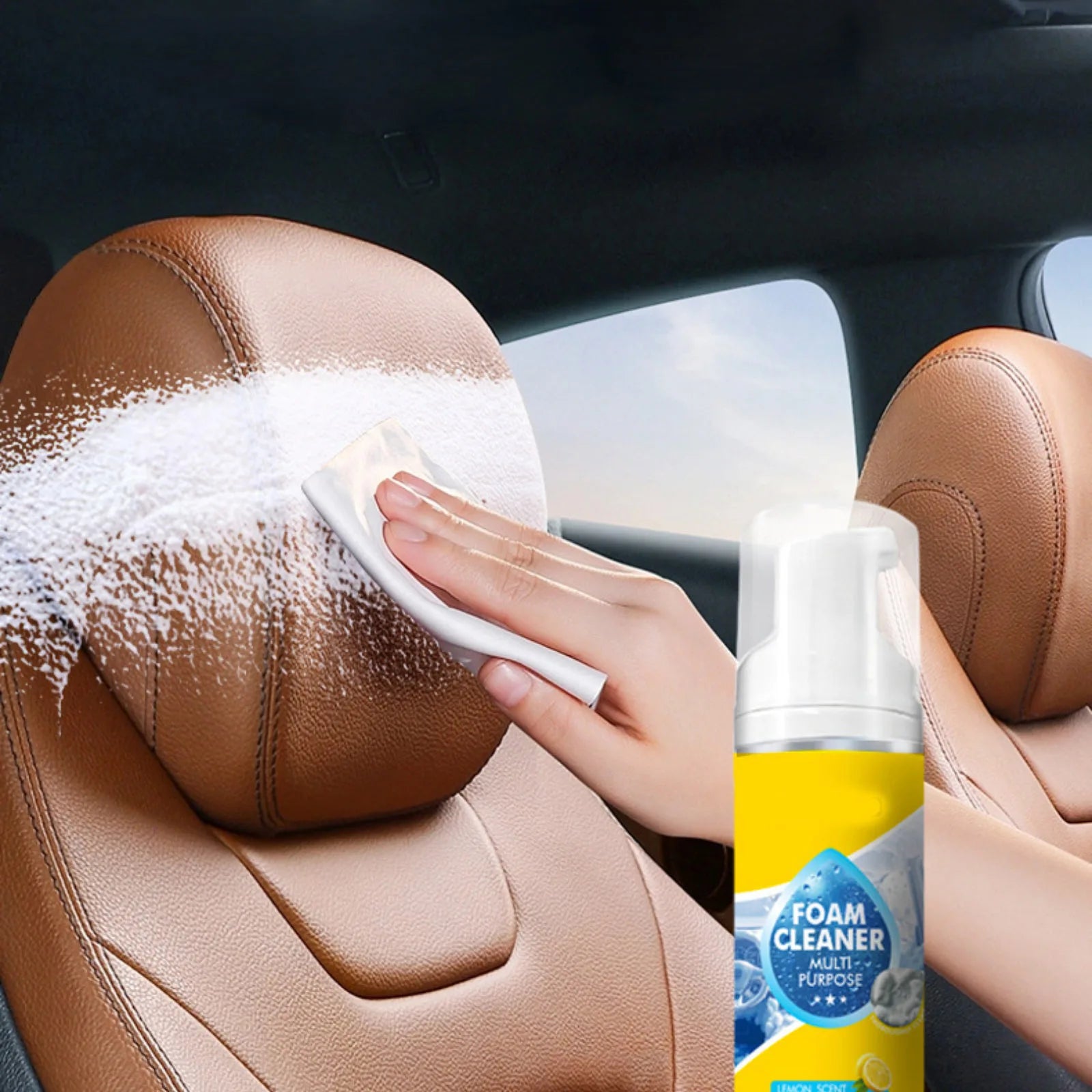 10ml Powerful & Multipurpose Car Interior Foam Cleaner All Purpose Rinse Foam Cleaner Spray Deep Penetration Rich Cup