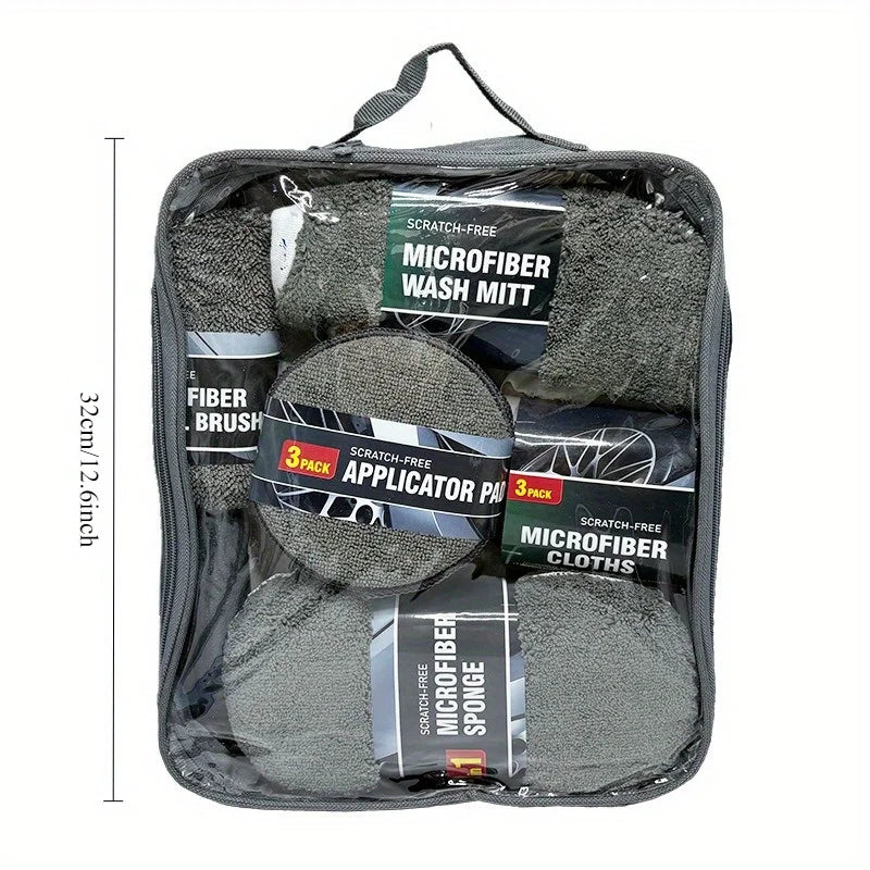 TWG Microfiber Detail Pack 11pcs Car Cleaning Kit